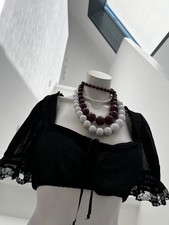 Neu Krüger Dirndl schwarz Chiffon Trachtenbl...