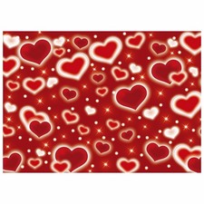 7X5FT Early 2000s Photography Backdrop, Valentines, Red Hearts, Party Decor