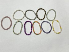 11x Glass Seed Bead Handmade Beaded Crochet Roll On Bracelets Nepal Jewelry -B