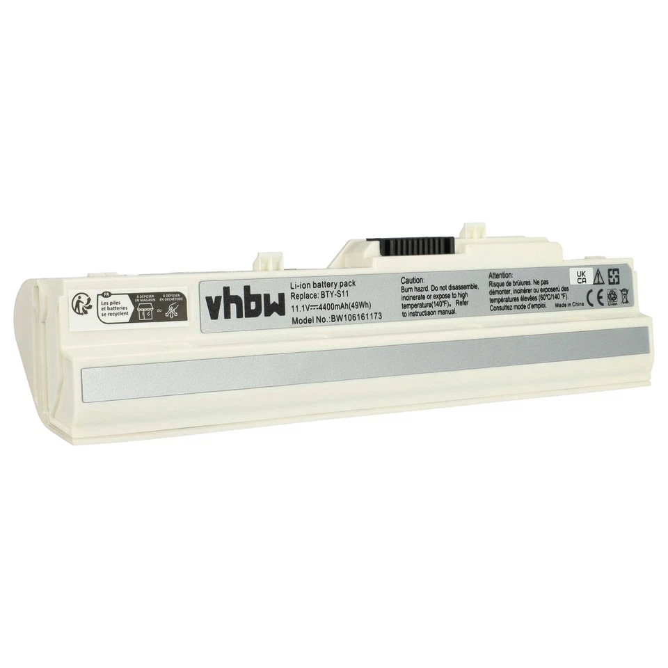 Akku für MSI Wind U100 U120 MS-N1 U90 U100X U115 U120H U90X 4400mAh 11,1V - Bild 3 von 4