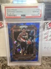 2022 Panini Prizm Basketball Blue Ice Anfernee Simons #46 PSA 10