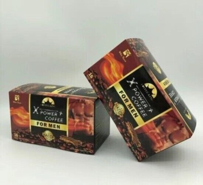 X Power Coffee for Men Ginseng Maca Enhance Libido Energy Sexual Desire - 32Pcs