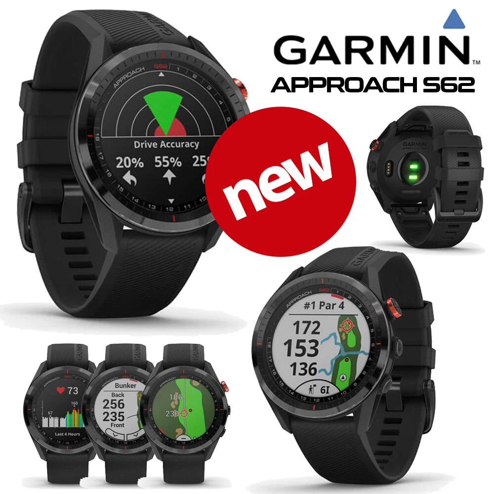 Garmin Approach S62 Premium GPS Golf Watch Device Black - NEW