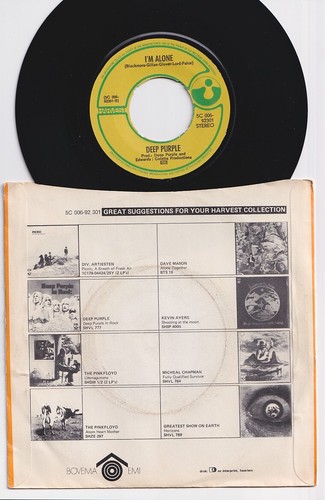 DEEP PURPLE * Strange Kind Of Woman * 1971 Dutch Orange 45 * Blackmore * - Picture 2 of 2