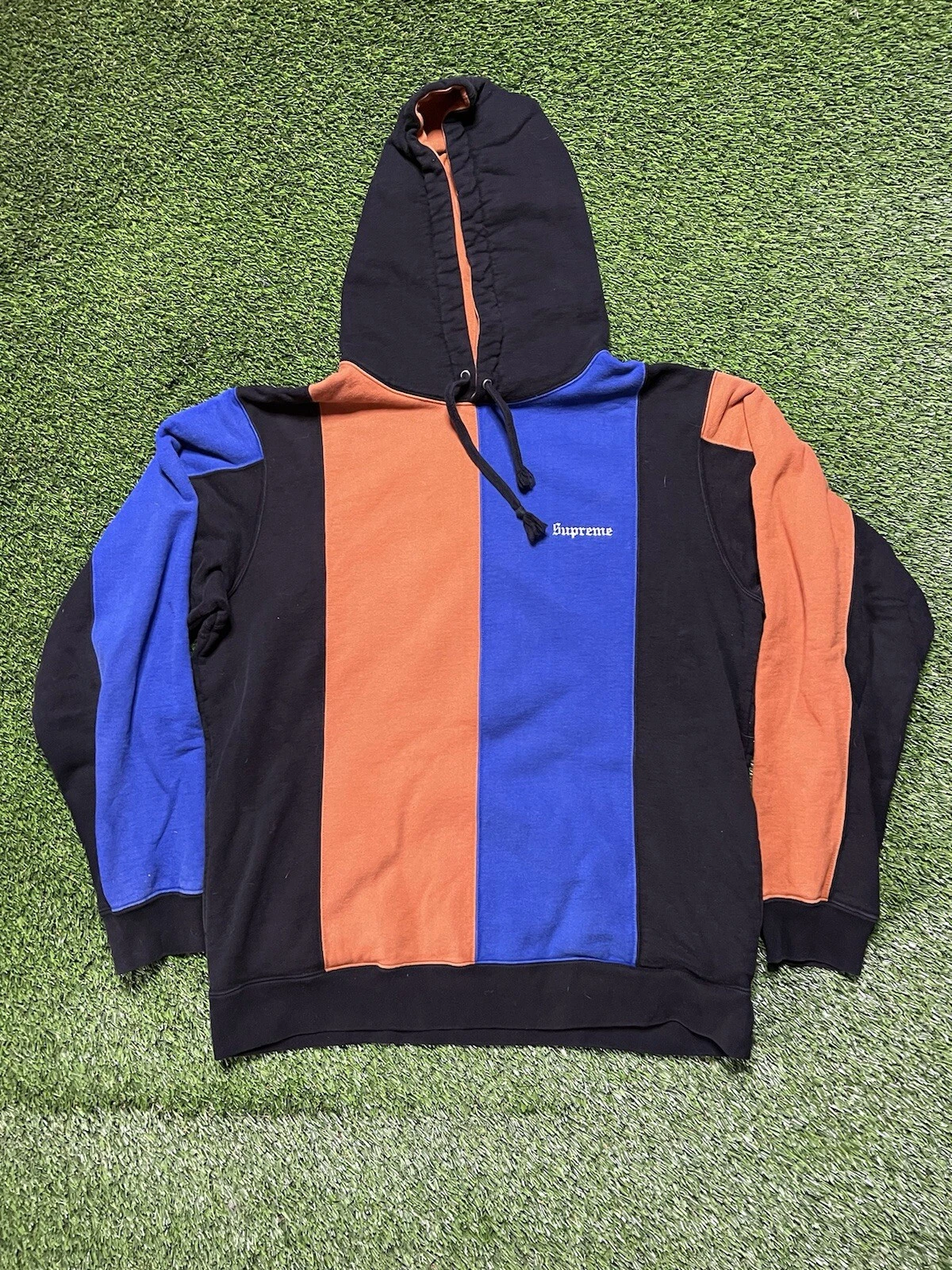 Sweat shirt/sweat à capuche tricolore Supreme/taille L/coton/BLK d'occasion