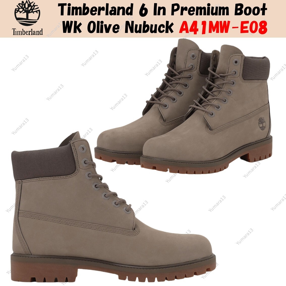 靴 Timberland 3EYE LUG OLIVE 28cm Timberland ティンバーランド 3アイレット 3EYE CLASSIC LUG