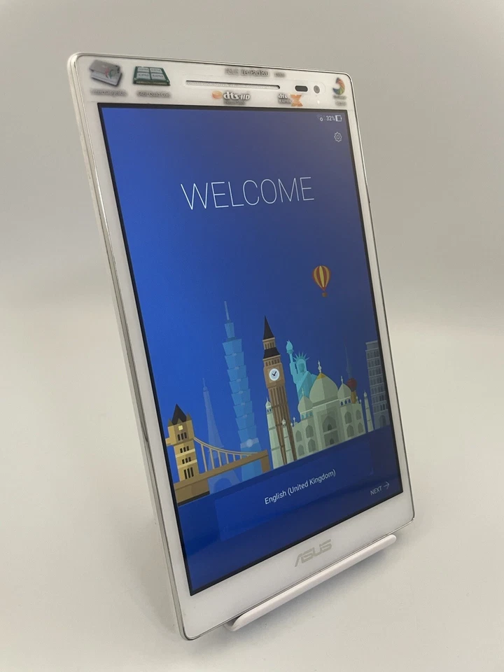 Asus Zenpad 8.0 Z380M P00A White Wi-Fi 8GB 5MP 1GB Ram Cheap Android Tablet - Image 2 of 4