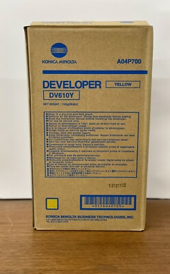 OEM Konica Minolta Yellow Developer DV610Y (A04P700) - NEW