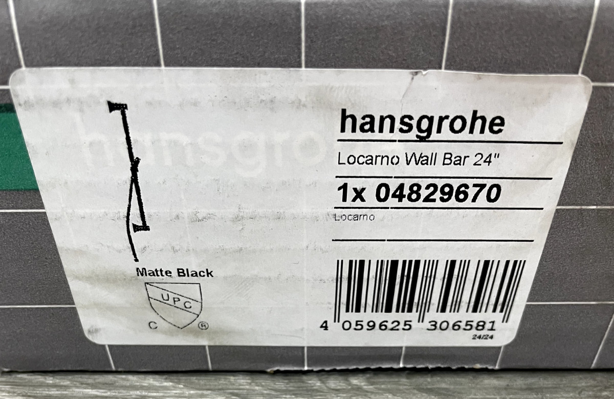 Hansgrohe 04829670 - Slide Bars Shower Accessories,Matte Bla