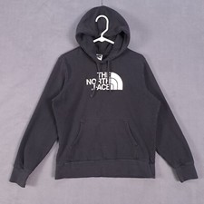 The North Face Sweater Womens Large Black Pullover Logo Hoodie Outdoor Stain