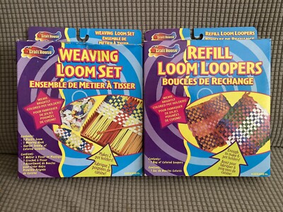 NEW Vintage Craft house Weaving Loom Set AND REFILL  Makes 8 Pot Holders Total