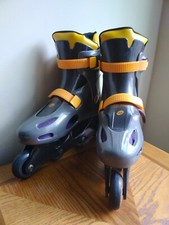 Blade Runner Discovery Vintage 1995 Blades 70mm Wheels Inline Skates Sz 10 Flaw