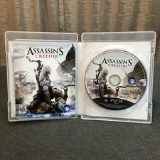 Assassins Creed III Ubisoft PS3 w/Manual Sony Playstation 