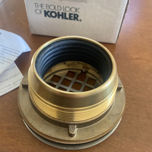 Kohlet K-22675-S Round Brass Shower Receptor Drain Stainless Finish 22675-s - Picture 3 of 4