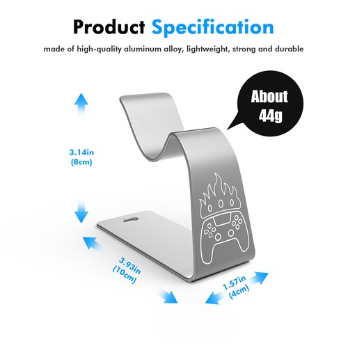 Controller Stand Aluminium Display Holder Fit For PS3/PS4/ PS5/ XBox Controller - Picture 14 of 22