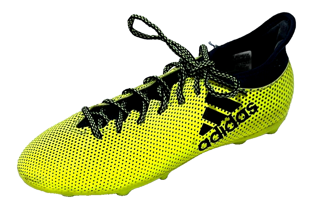 ADIDAS Soccer Cleats Kids Neon Yellow Lace Up Baseball Softball Youth  Shoes