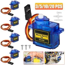 20Pcs SG90 9g Mini Micro Servo Motor Gear for RC Plane Helicopter Control