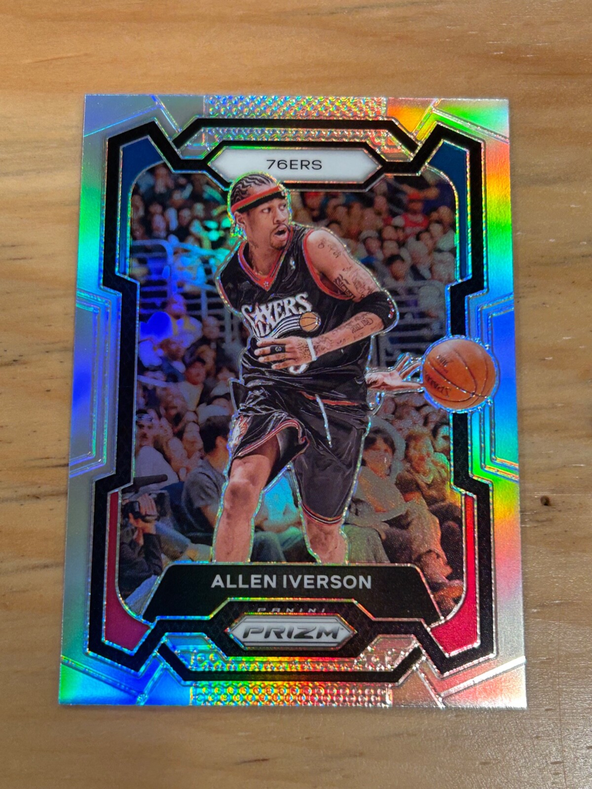 2023-24 Allen Iverson Panini Prizm 76ers Silver Prizm #184 | eBay