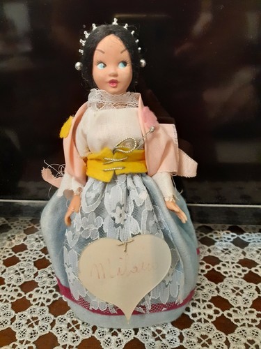 PICCOLA BAMBOLA LENCI SOUVENIR DI MILANO FORSE MASCHERA MENEGHINO - Imagen 4 de 8