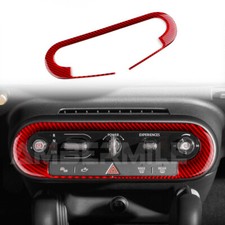 Red Carbon Gear Button Frame Fit MINI J01 J05...