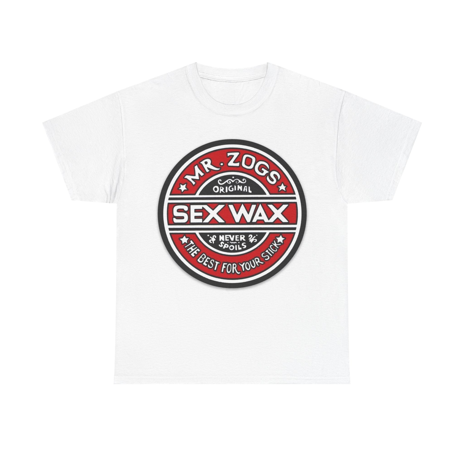 Mr Zogs Sex Wax Shirt Surfing Gear Charlies Angels Beach Unisex Heavy Cotton Tee