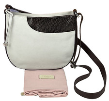 Radley London Pockets Cross Body Bag Medium  Ivory and Brown Leather RRP 199
