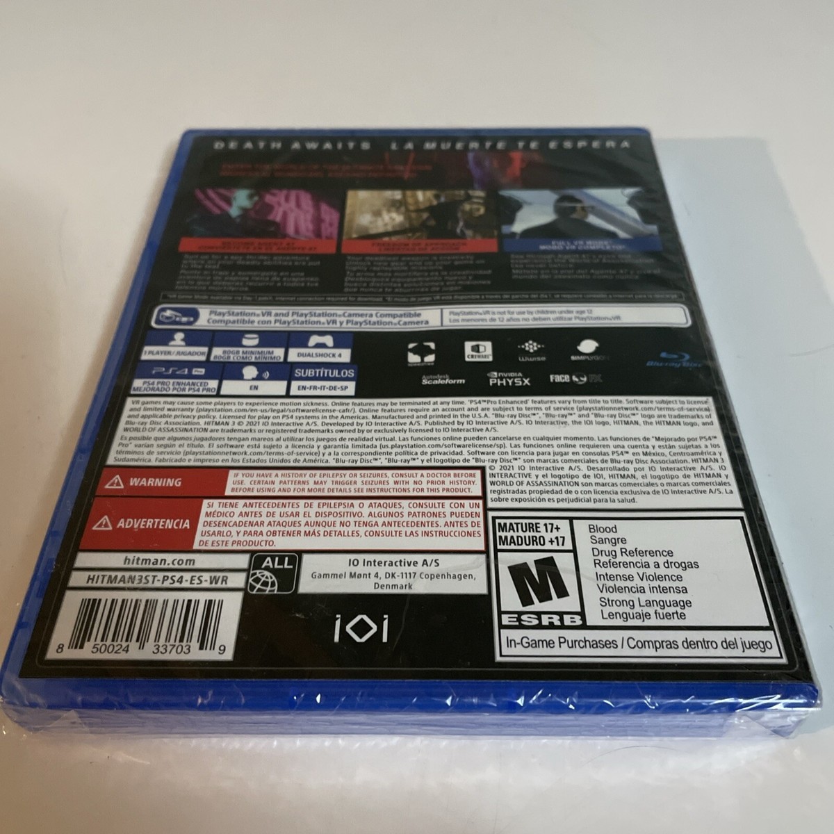Hitman 3 - Playstation 4 PS4 - New And Sealed - Fast Shipping 850024337039