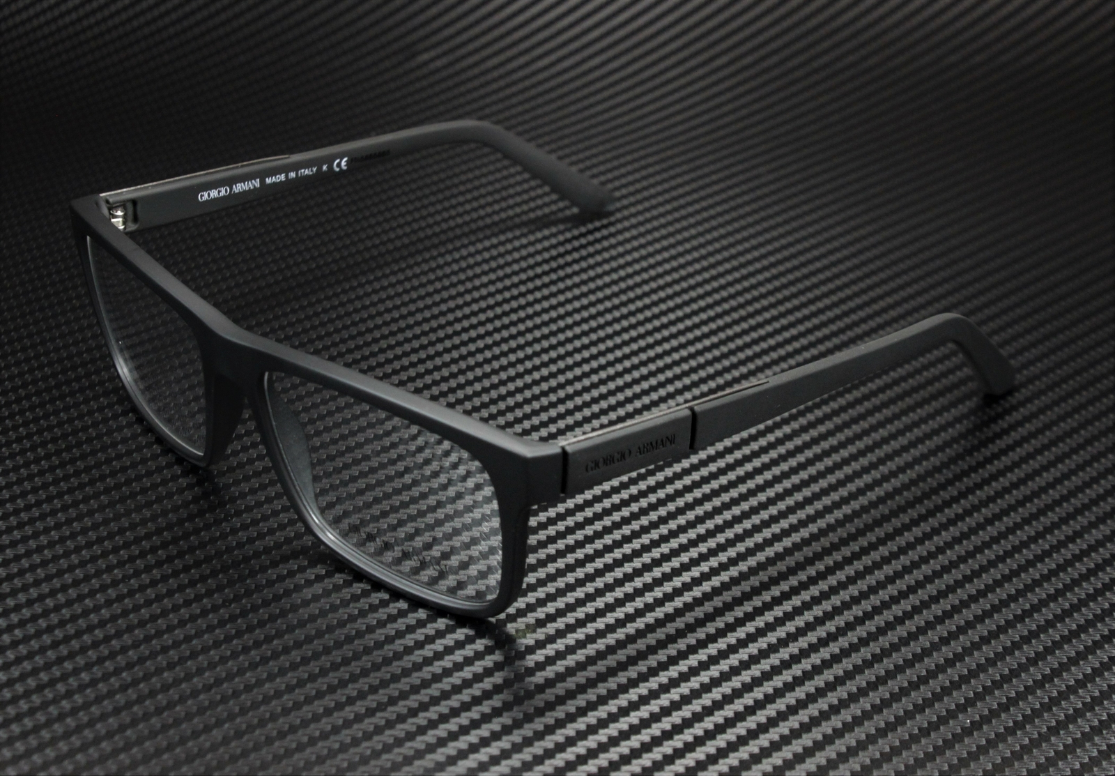 GIORGIO ARMANI AR7042 5063 56 Black Rubber Demo Lens 56 mm Men 