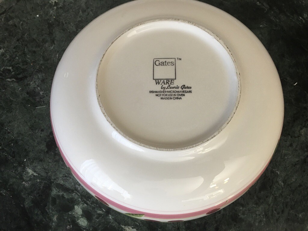 Gates Ware by Laurie Gates 10" Round Serving Bowl Cherry Pattern eBay