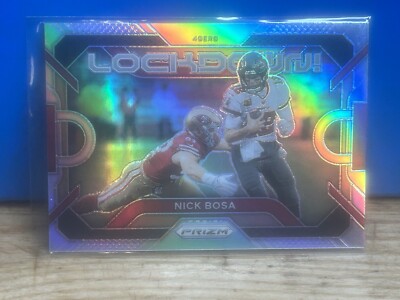 2023 Panini Prizm - Lockdown Silver Prizm #LD-1 Nick Bosa W/Tom Brady