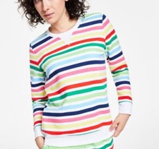 CHARTER CLUB LS Striped Pajama Top Size Large Multi Retail 39.50