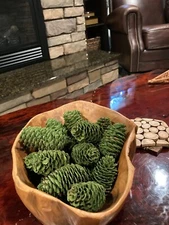 Creative Co-Op Flocked Pinecone Fillers