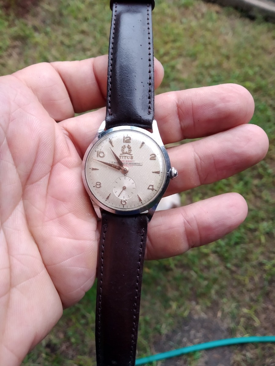 TITUS MOD 2000 17 JEWELS NON MAGNETIC ORIGINAL MANUAL HIGH END