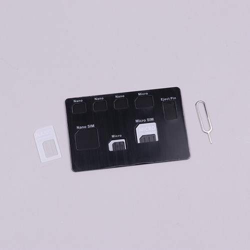 Slim SIM Card Holder And Microsd Card Case Storage And Phone Pin Included - Zdjęcie 3 z 7