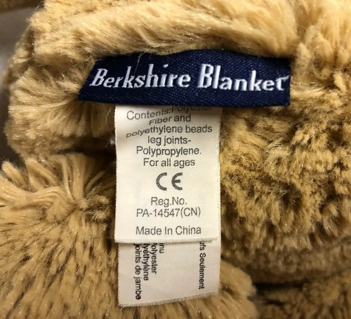 Berkshire 16 Zoll Plüsch Teddybär hellbraun hellbraun mit Satinschleife Stofftier - Bild 8 von 9