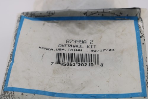 QIUCKSILVER MERCURY MERCRUISER MCM 120R-260R OVERHAUL KIT 87399A2 OEM OPEN BAG - Picture 5 of 5