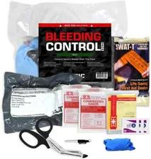 MediTac Basic Bleeding Control Pack First Aid Kit Tourniquet Bandages Stocked