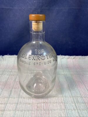 1 EMPTY THE GLENROTHES SPEYSIDE SINGLE MALT SCOTCH WHISKEY BOTTLE 700 ML W/CORK