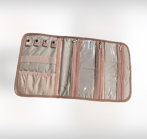 "Organizador plegable de joyería rosa rubor Mizatto 6"" X 9""" - Imagen 3 de 3