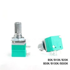 Poti Dreh Potentiometer 5K 10K 20K 50K 100K 500K Ohm Mono Schalter Pot NEU