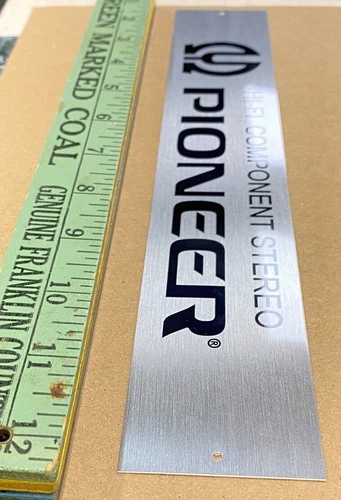 Pioneer Hi-Fi Component Stereo Sign - Custom Silver Aluminum image 3