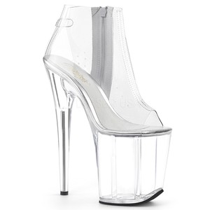 clear plastic platform shoes