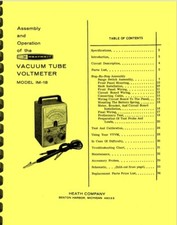Heathkit IM-18 Vacuum Tube Voltmeter VTVM ASSEMBLY and OPERATION MANUAL