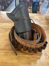 Fancy Tan and Brown 'Colt SAA type' holster and gun belt