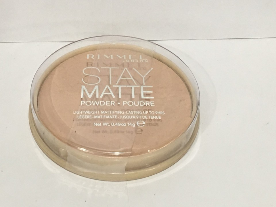 Rimmel Stay Matte Puder Von Rita Ora – Lang Anhaltendes Presspuder, 14 G, Transparent