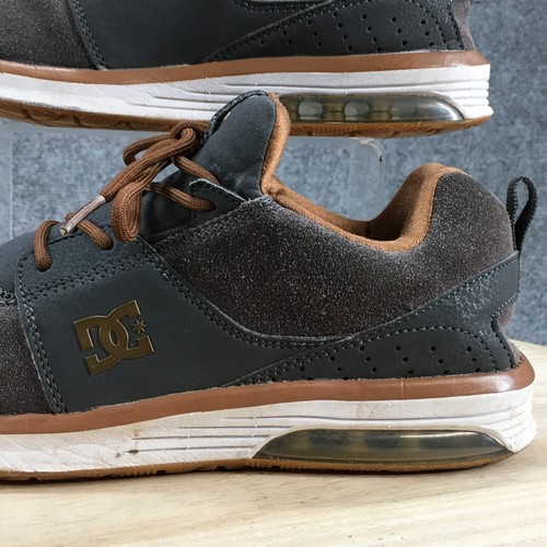 DC Shoes Para Hombre 8 Heathrow IA Atlético Skateboarding Tenis Gris Gamuza Con cordones - Imagen 3 de 18