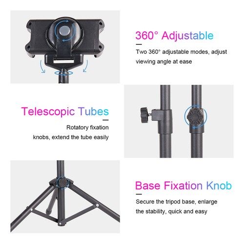 Adjustable Floor Mount Stand Tripod Holder For iPad 2 3 4 Mini Air Retina Tablet - 第 9/12 張圖片