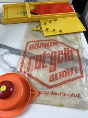 Borner Rot Gelb Westdeutschland Zerkleinerer Wunderschneider Reibe Mandoline