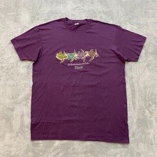 Vintage Maui Hawaii SEA TURTLES T Shirt Men XL Purple Short Sleeve Optima NOS