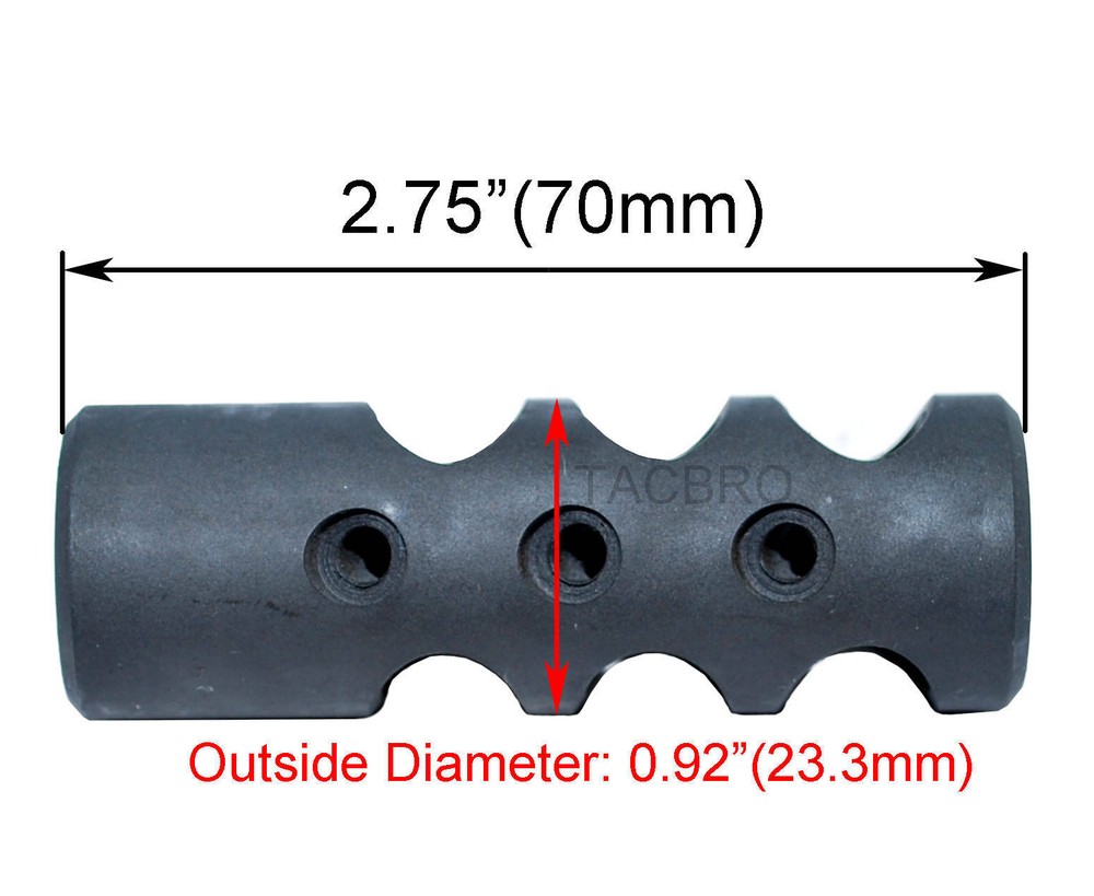 223/556 All Steel Competition Muzzle Brake 1/2x28 TPI with Crush Washer